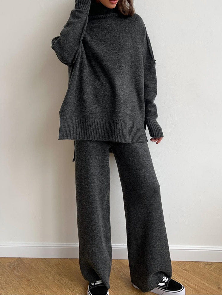 Conjunto de suéter de punto acogedor Sofia