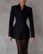 Conjunto de jaqueta fashion e saia Perspective Lila