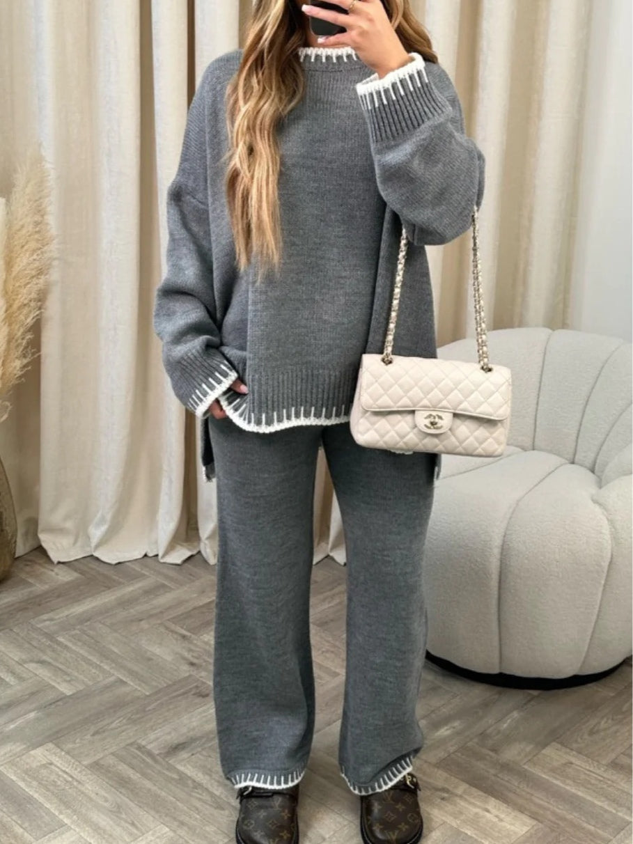 Conjunto de Suéter Bicolor Sophie