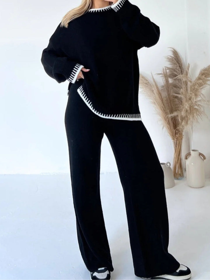 Conjunto de Suéter Bicolor Sophie