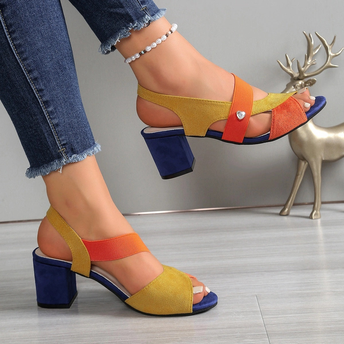 Elara | Zapatos de tacón cómodos con tiras cruzadas