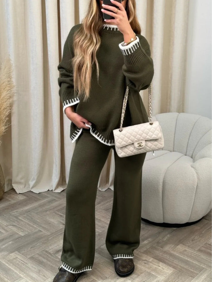 Conjunto de Suéter Bicolor Sophie