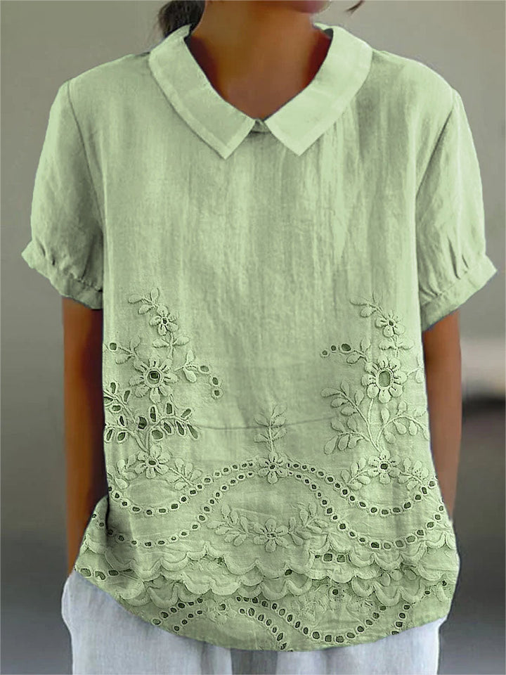 Lily | Camisa bordada con flores