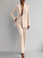 Conjunto de blazer y pantalón de cintura alta Sofia