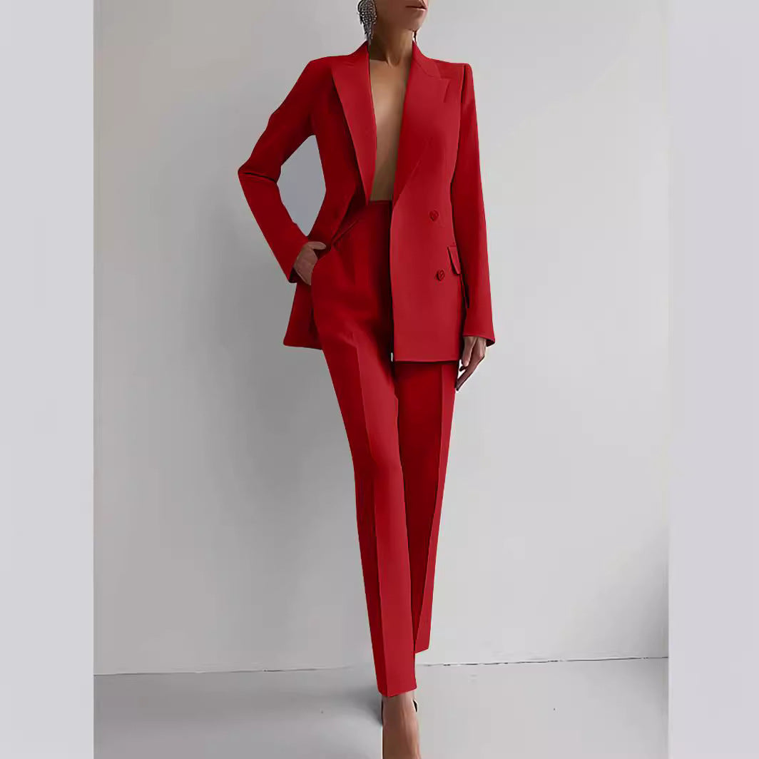Conjunto de blazer y pantalón de cintura alta Sofia