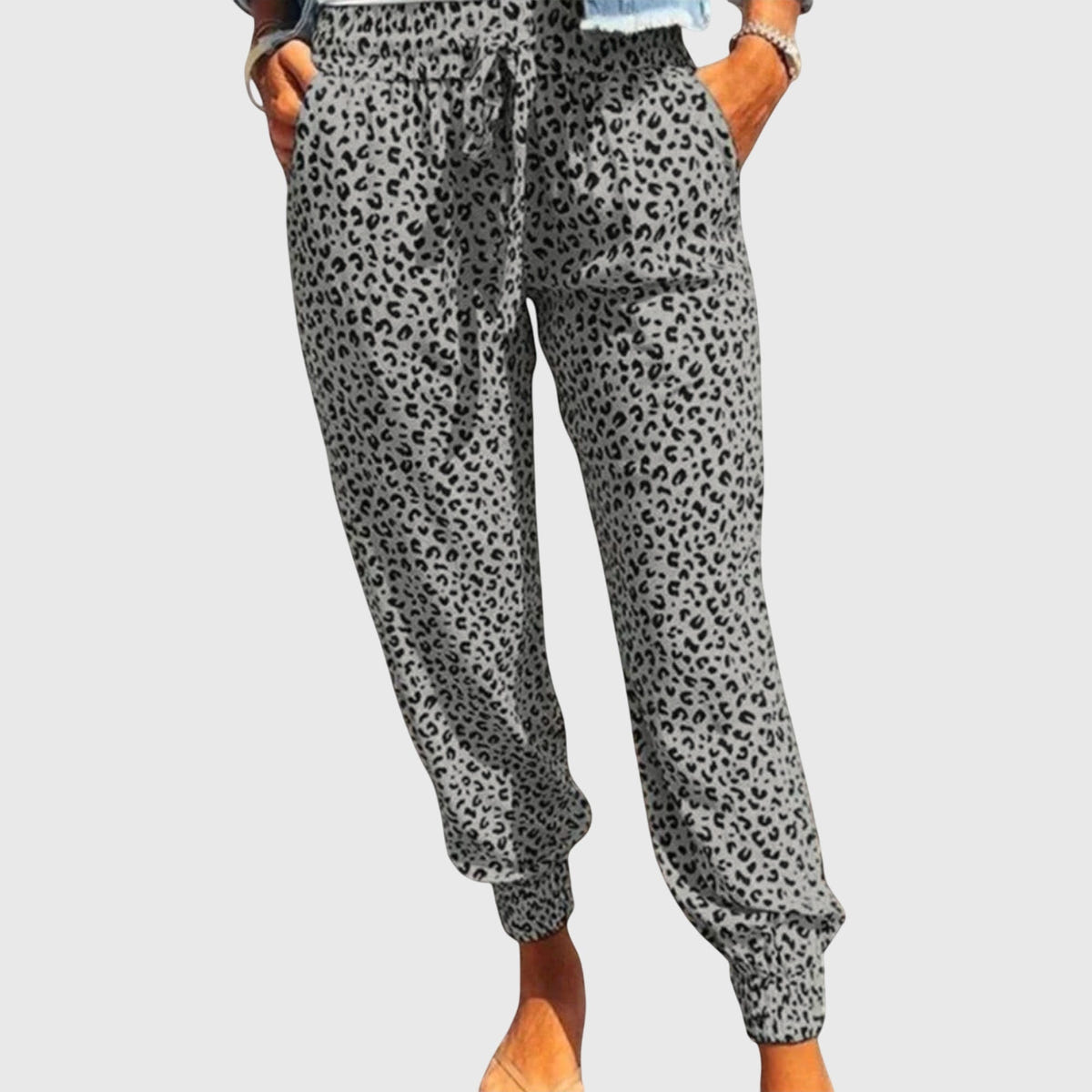 Feli - Pantalon léopard à jambes larges