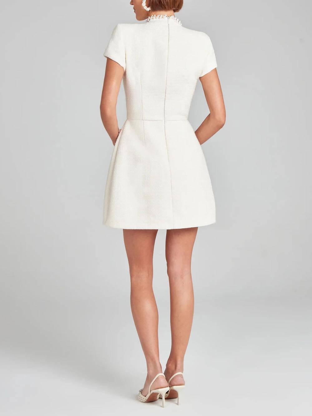 Vestido mini con bolsillos Lila