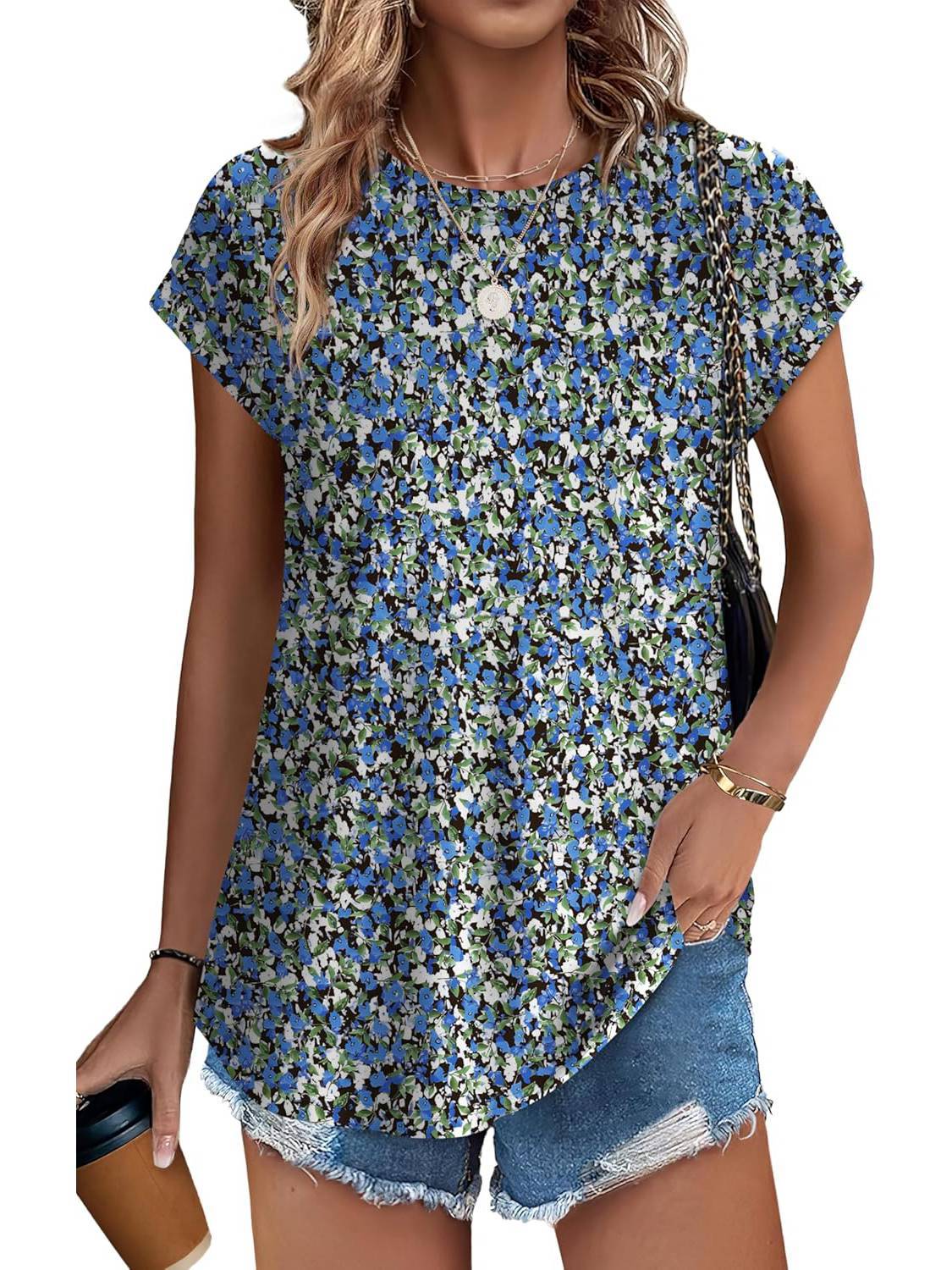 Necie | Blouse chic imprimée