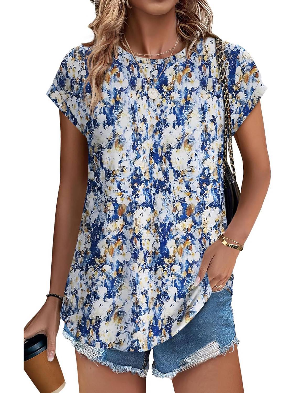 Necie | Blouse chic imprimée