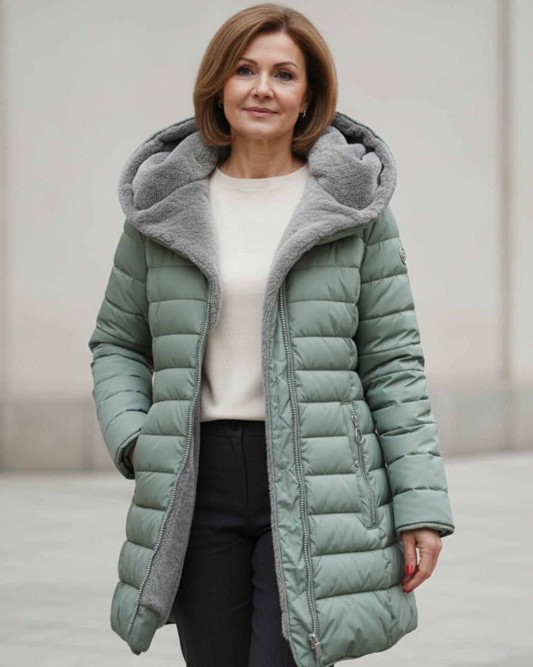 Marelle | Abrigo acolchado forrado de felpa