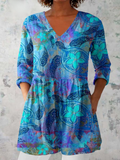 Juliette | Blusa longa com decote em V