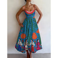Velorina | Vestido midi Jardín folclórico