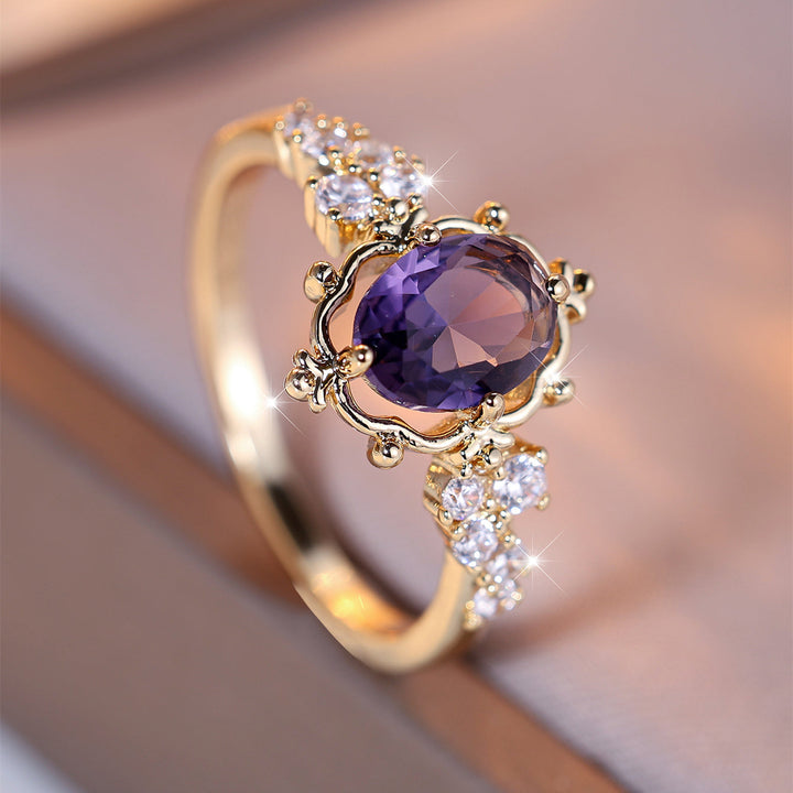 Vintage Gold Plated Court Style Floral Ring