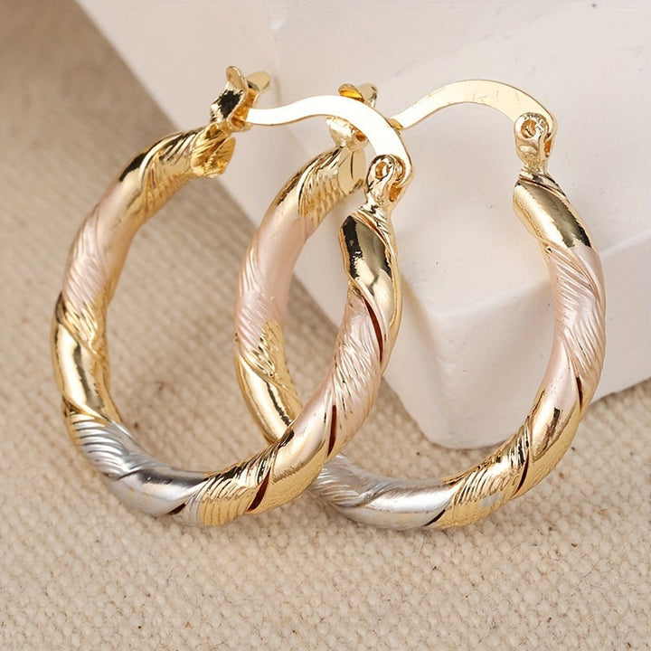 Pendientes vintage de aro redondo