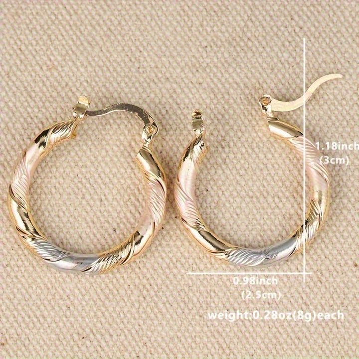 Pendientes vintage de aro redondo