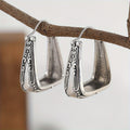 Pendientes de aro geométricos étnicos de estilo bohemio vintage
