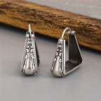 Pendientes de aro geométricos étnicos de estilo bohemio vintage