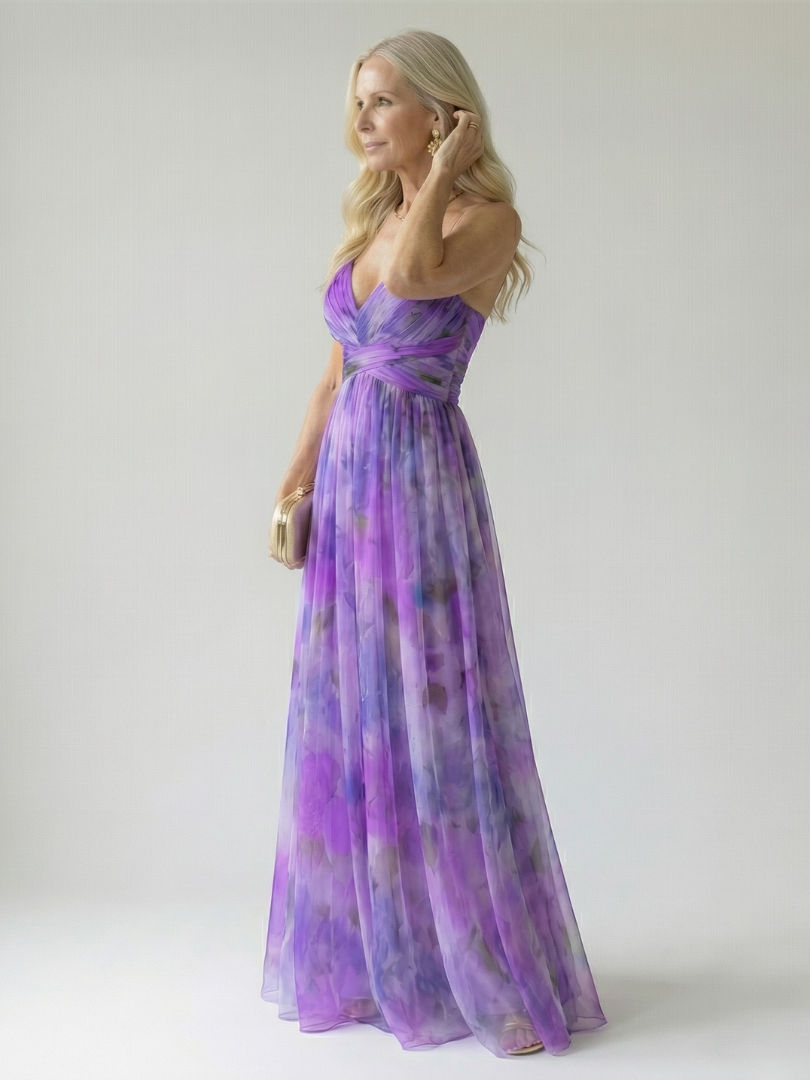 Isel | Vestido largo suave cruzado