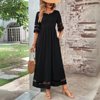Aubrey | Vestido midi favorecedor que estiliza el abdomen