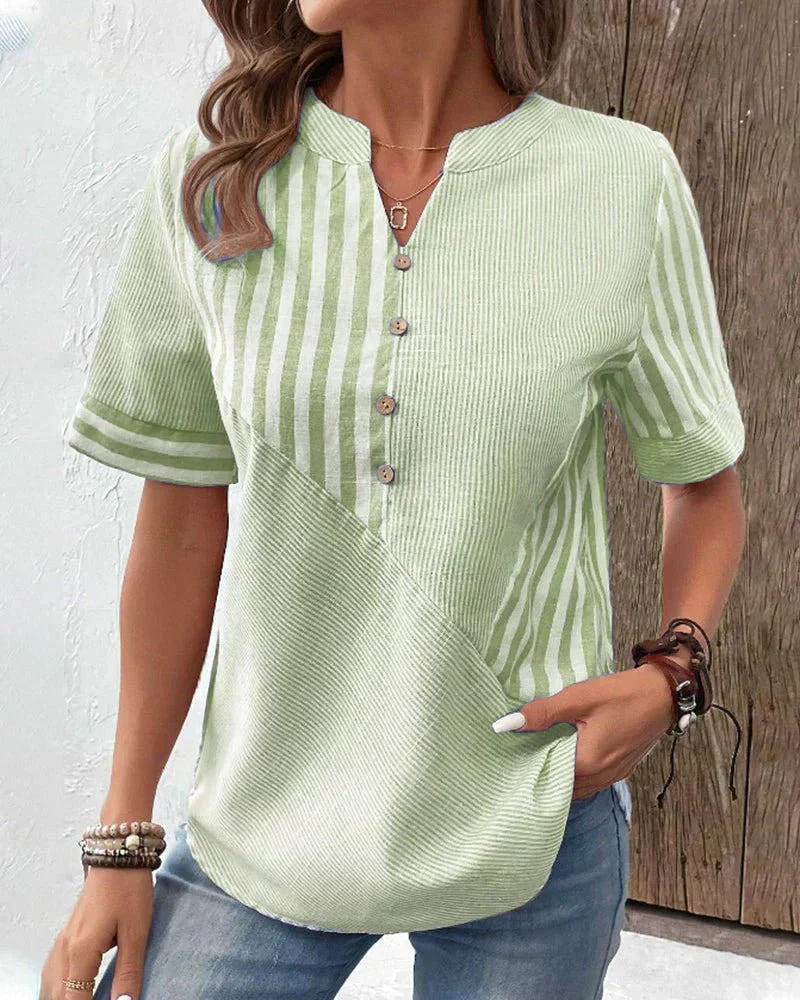 Lila | Blouse douce à rayures