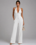 Nymera | Mono sin mangas de pierna ancha con cuello halter