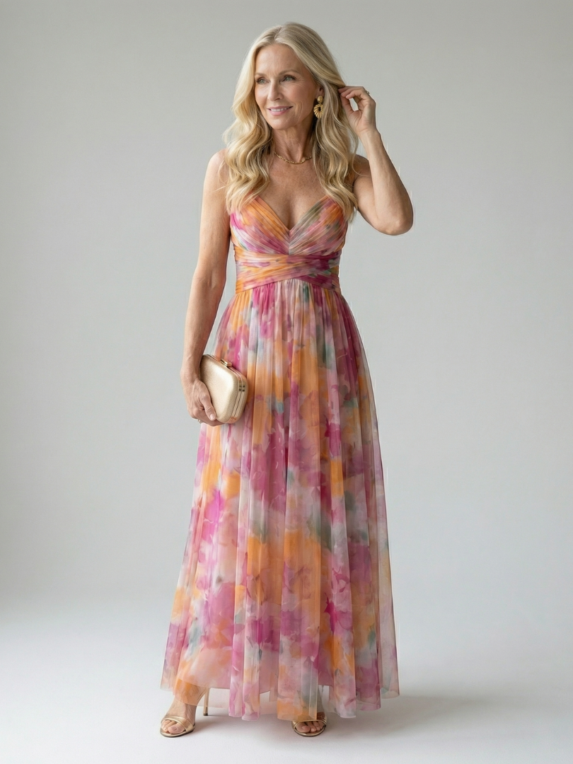 Isel | Vestido largo suave cruzado