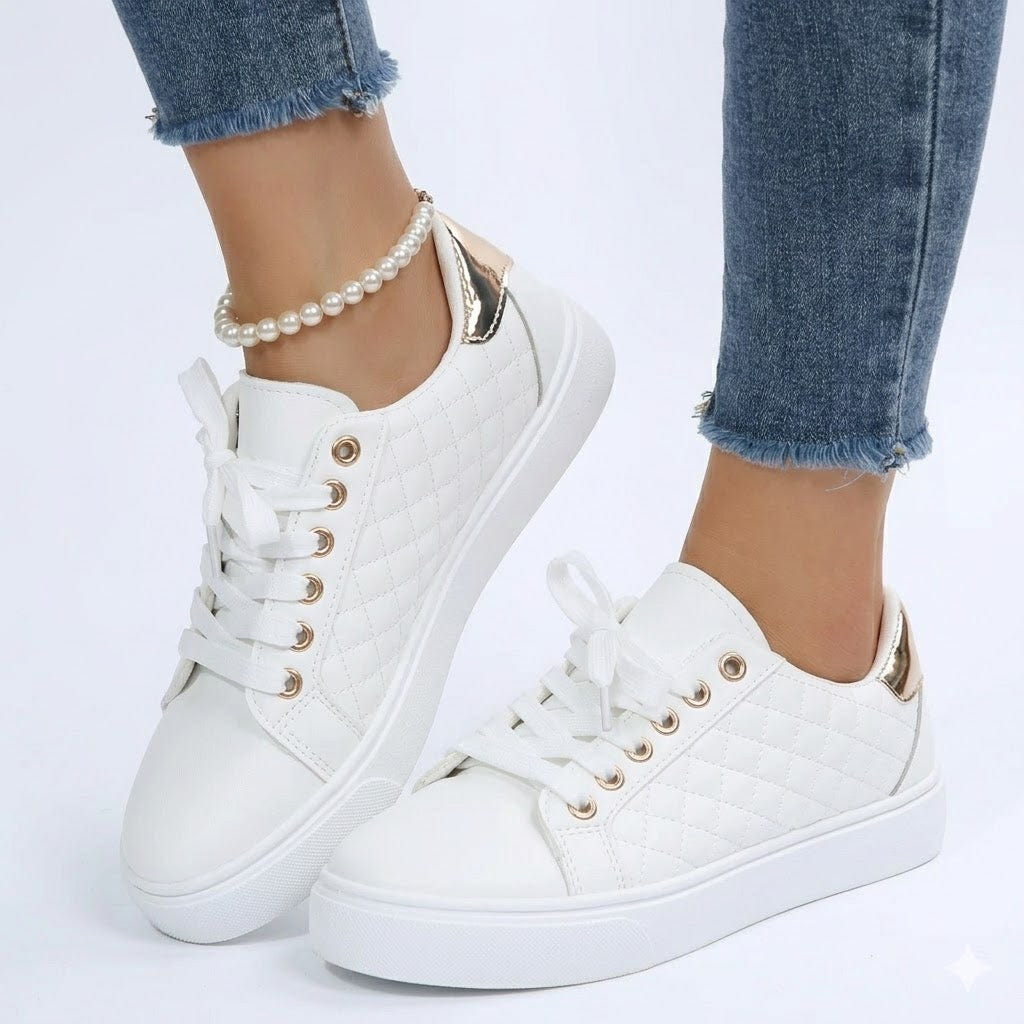 Rosie | Women Quilted Low Top Sneakers