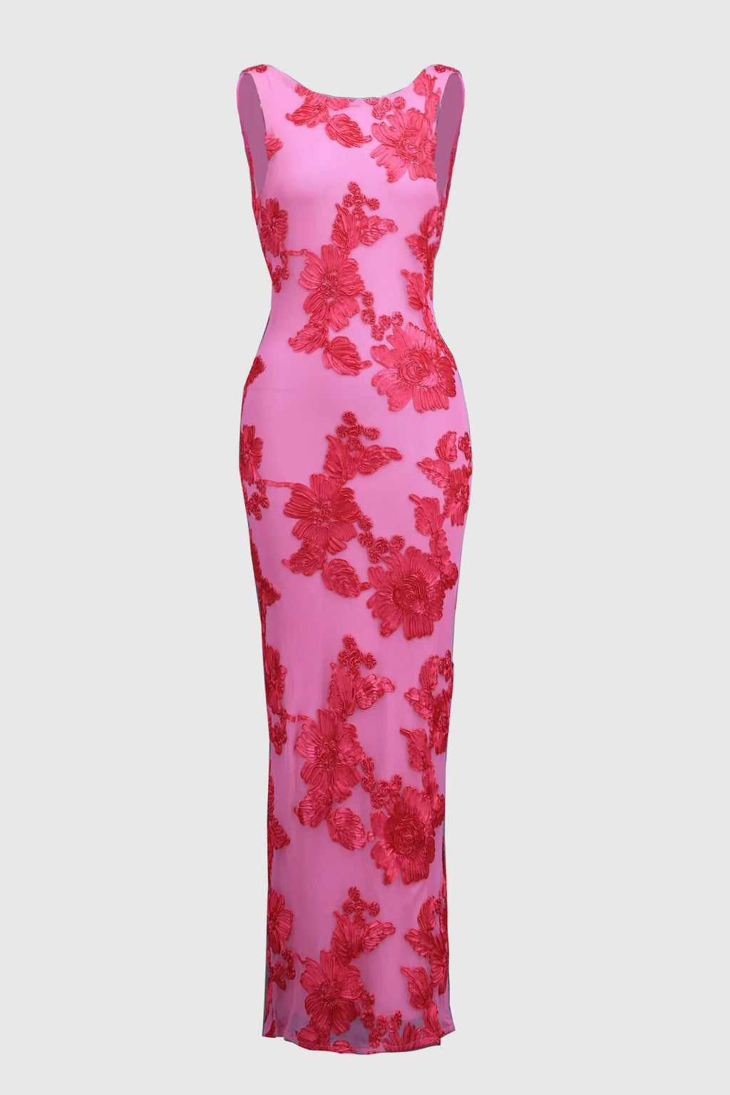 Amara | Elegante vestido largo rosa