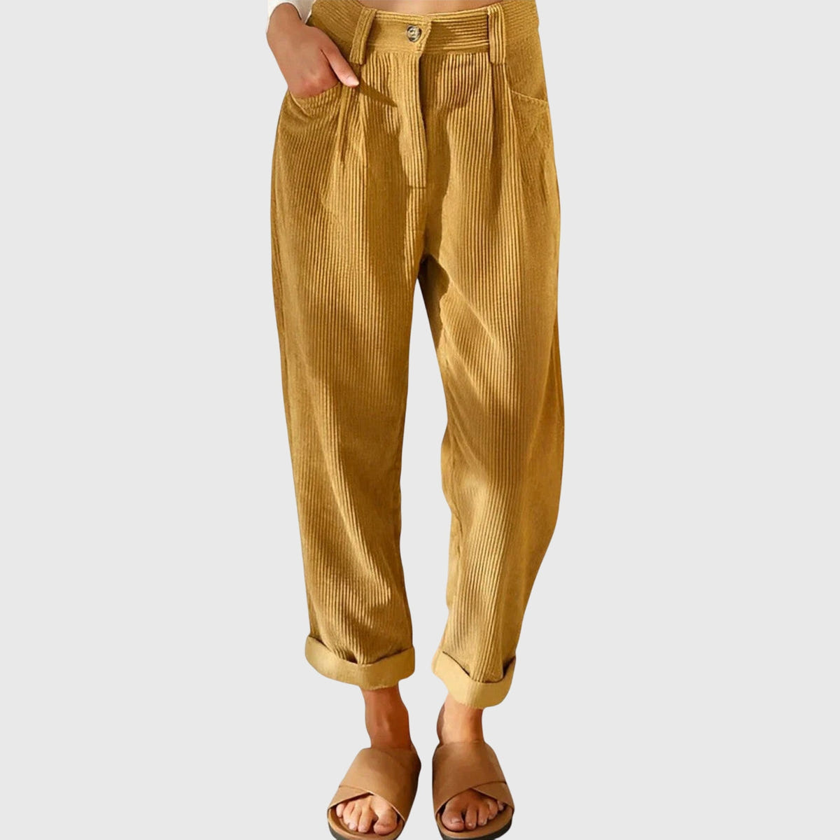 Jana - Pantalones modernos de pana