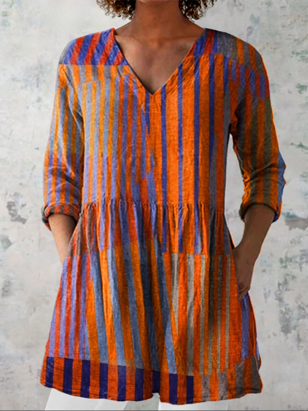Nadia | Blusa larga con escote de pico