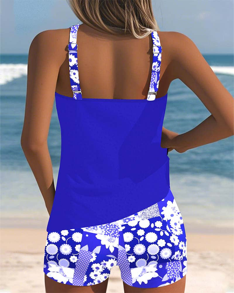 Nanet - Conjunto de tankini con shorts estampados