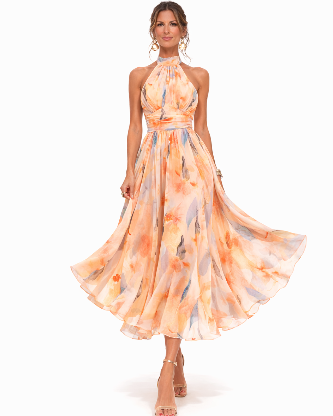Aurora | Vestido com gola frente única