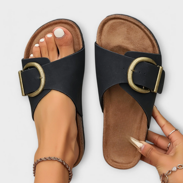 Eveline - Sandálias Slide com Suporte Suave