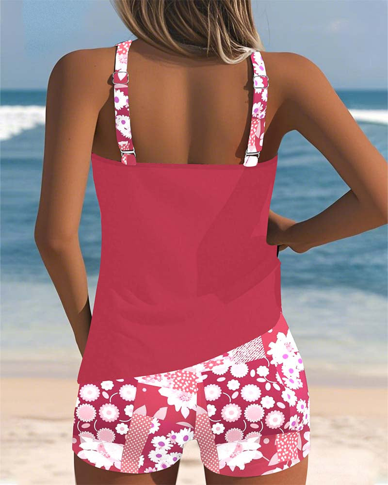 Nanet - Conjunto de tankini con shorts estampados