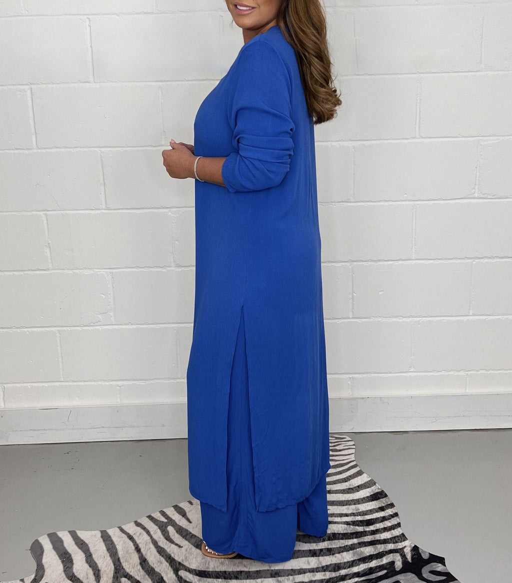 Ensemble décontracté Sofia avec haut long et pantalon assorti