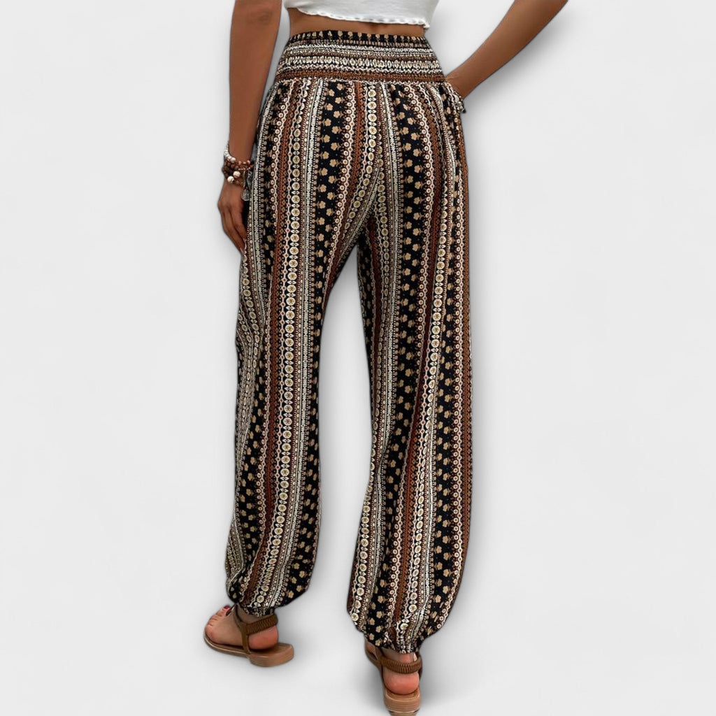 Scarlett - Pantalones con estampado étnico