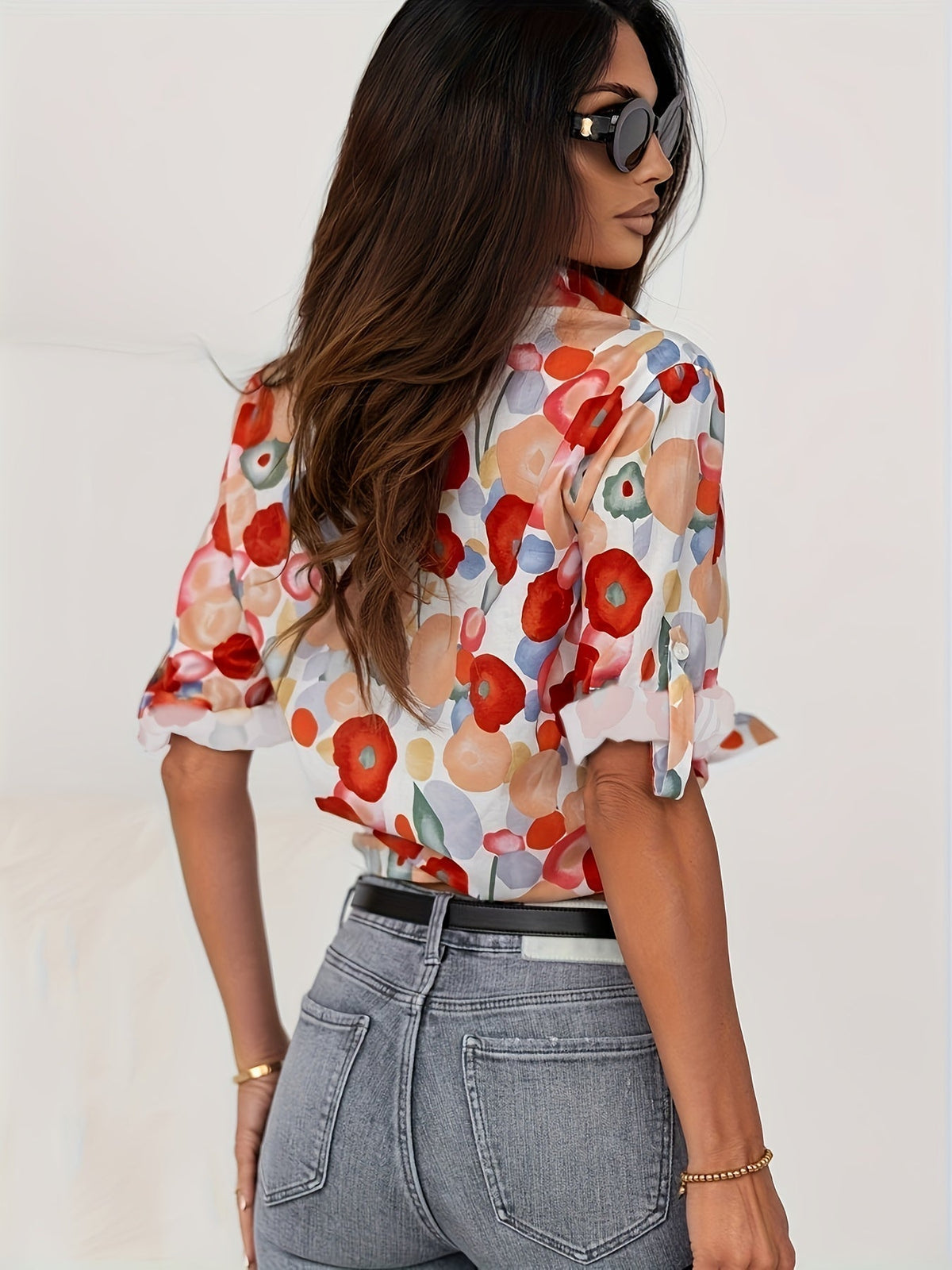 Mylene | Blusa floral colorida