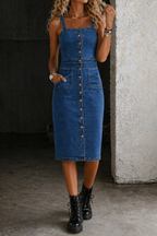 Indira | Vestido vaquero abotonado