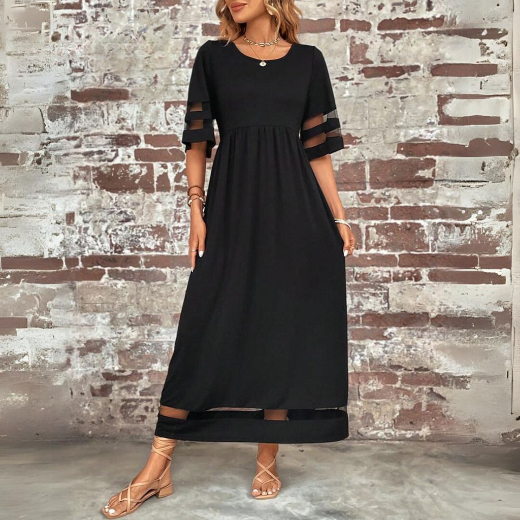 Aubrey | Vestido midi favorecedor que estiliza el abdomen