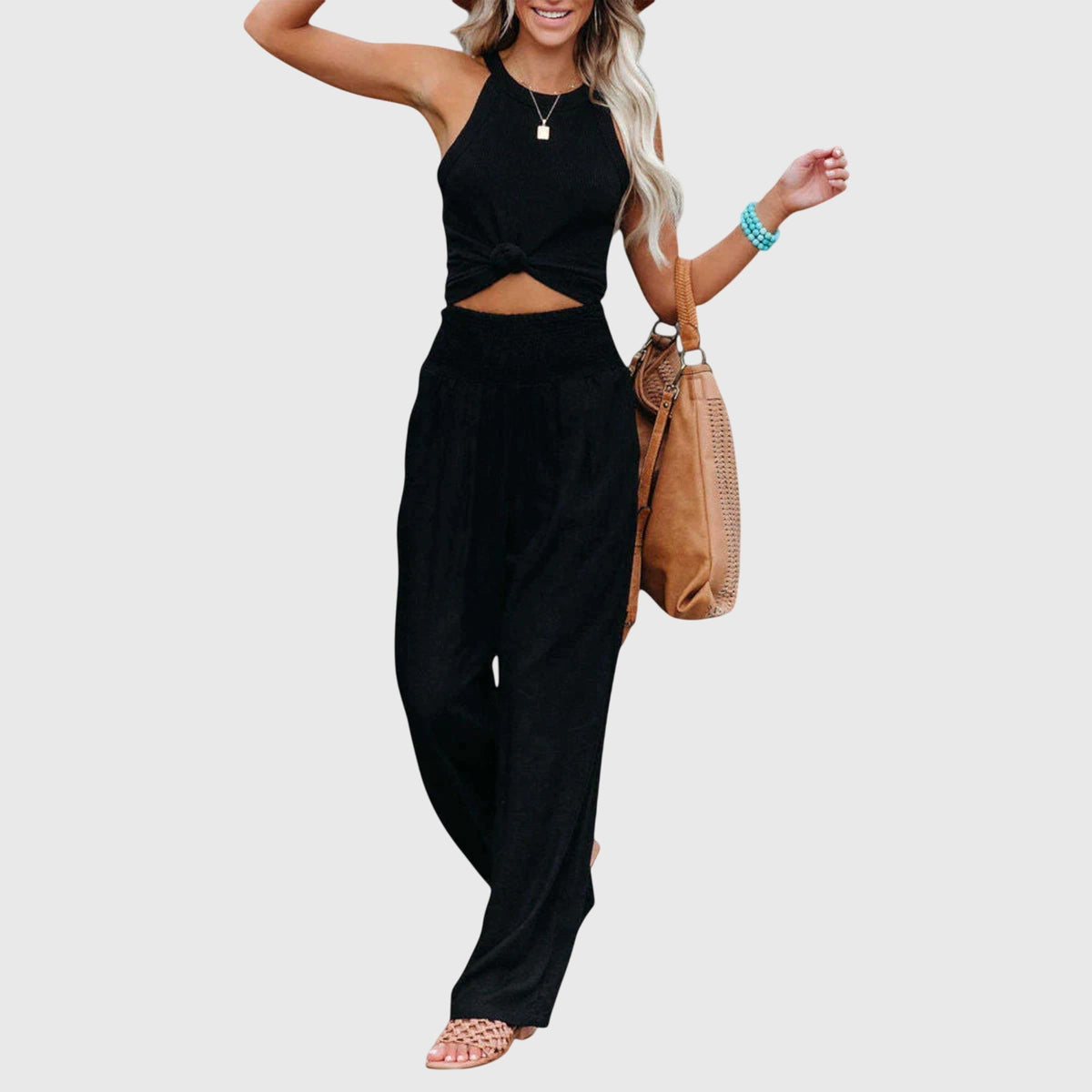 Julie: pantalones vaporosos y elegantes