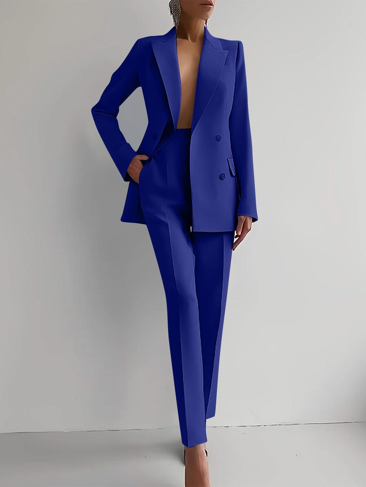 Conjunto de blazer y pantalón de cintura alta Sofia