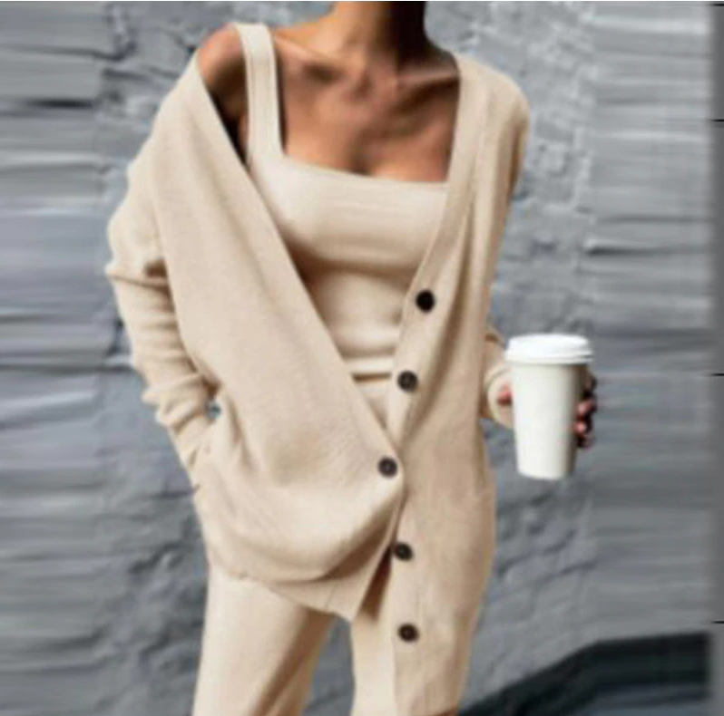 Conjunto de punto acogedor Sofia