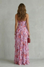 Bella | Robe longue à encolure américaine