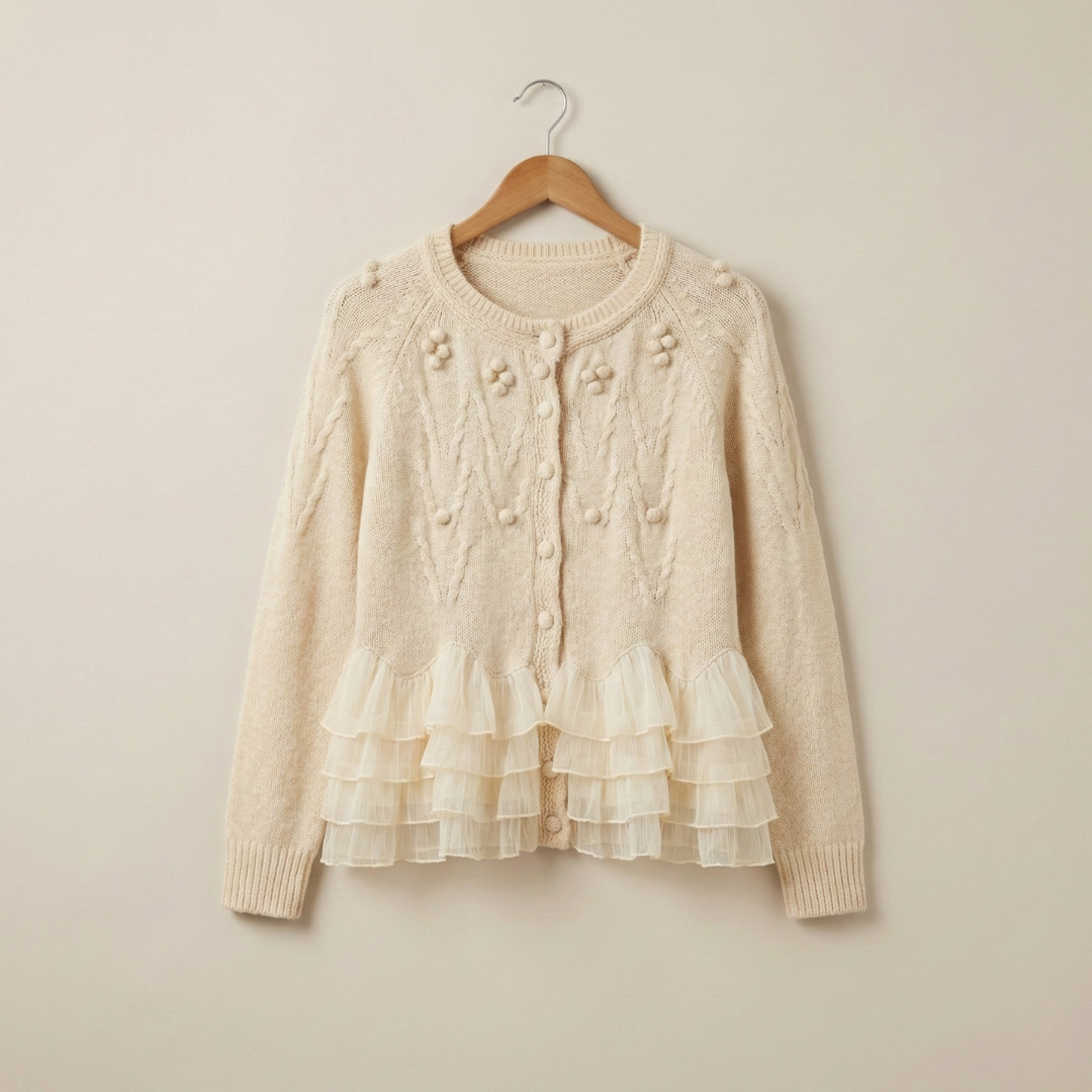 Natalie Ruffle Cardigan™