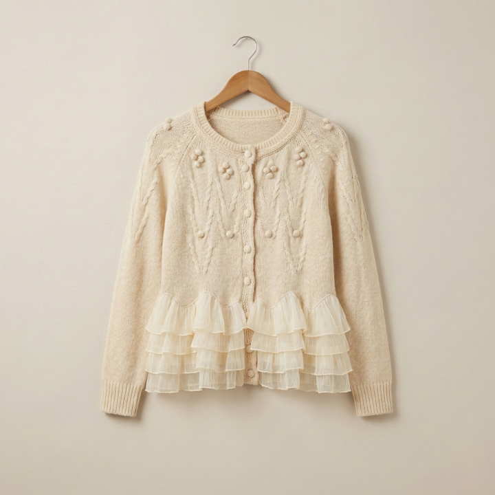 Natalie Ruffle Cardigan™