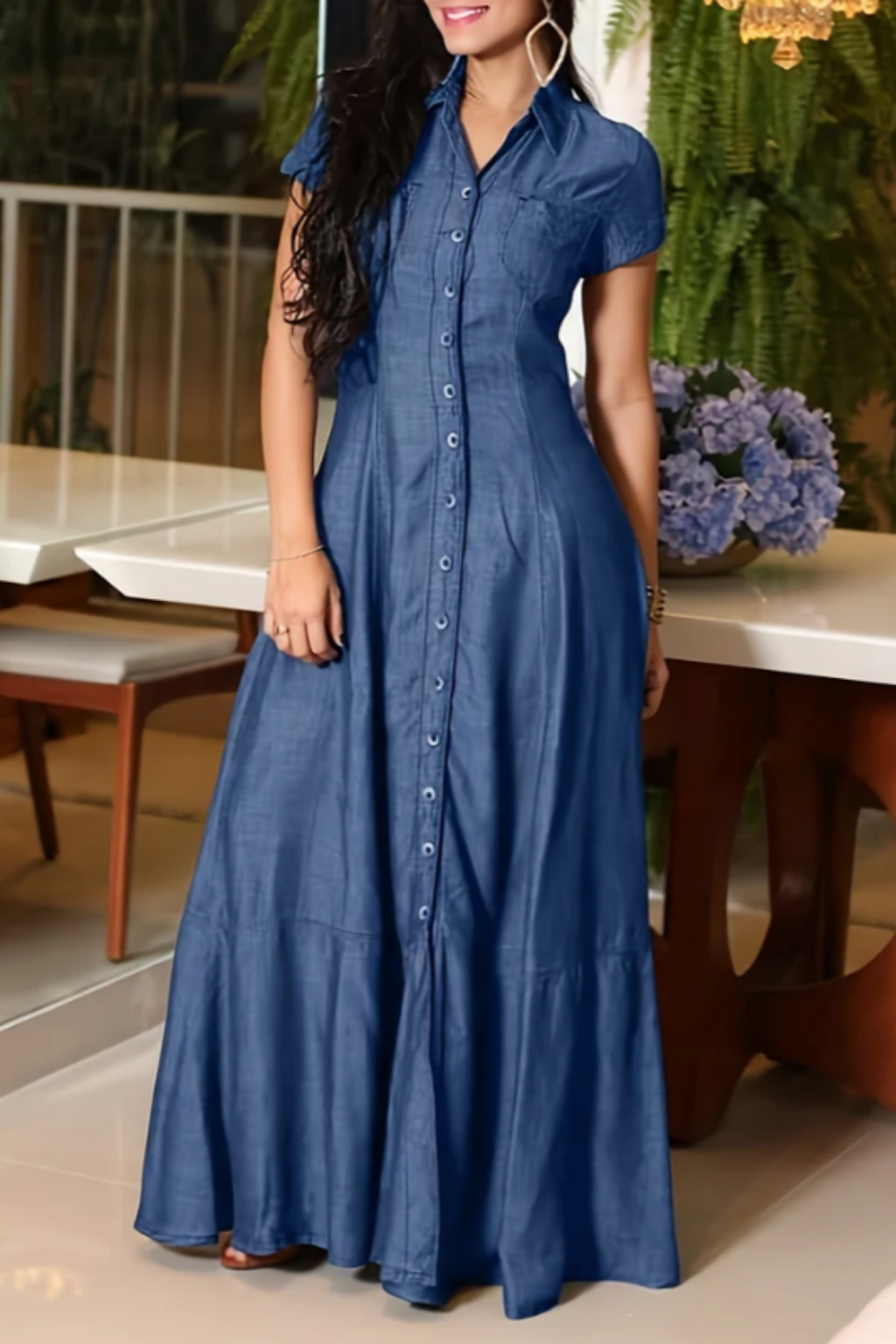 Mandy | Vestido vaquero largo