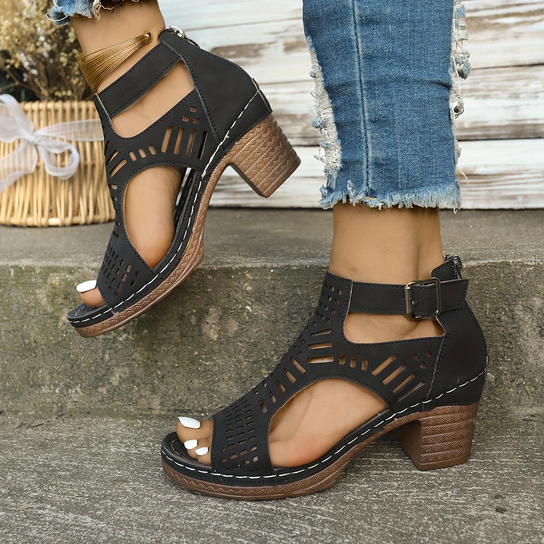 Ellena - Sandálias de Verão Flexíveis com Suporte