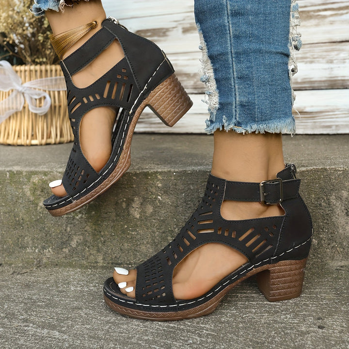 Ellena - Sandálias de Verão Flexíveis com Suporte