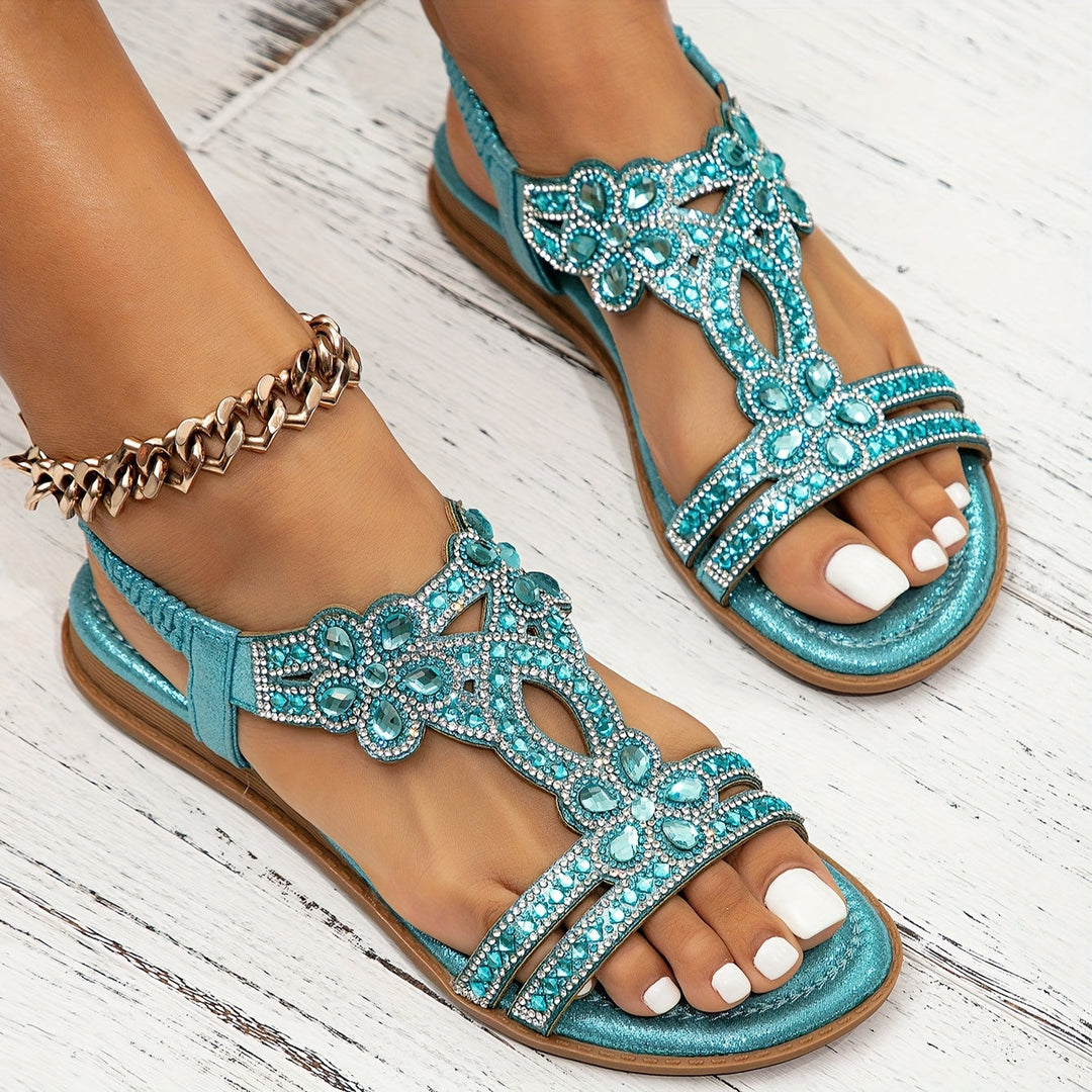 Madizon – Sandalias cómodas con detalles brillantes
