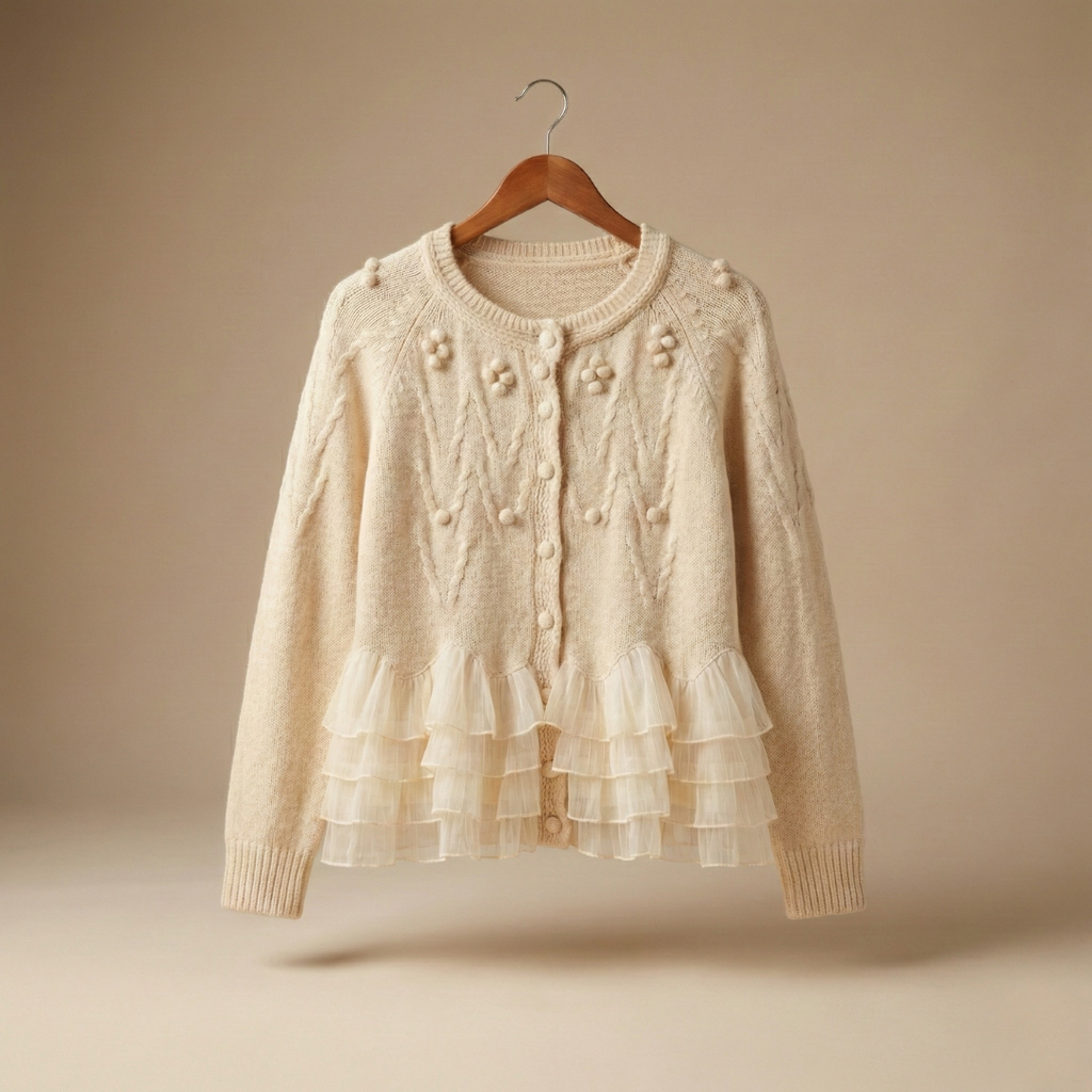 Natalie Ruffle Cardigan